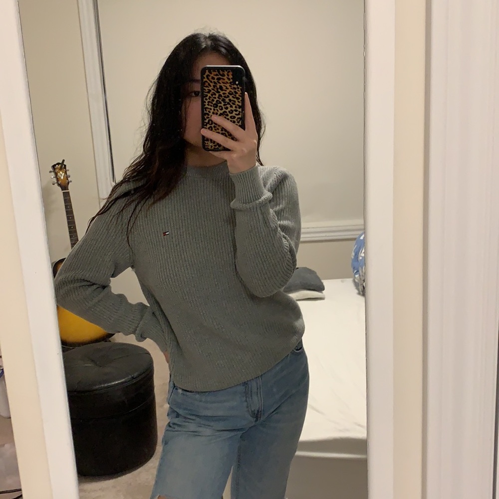 Tommy Hilfiger Grey Knit Sweater